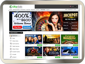 City Club Online Casino for great gaming entertainment